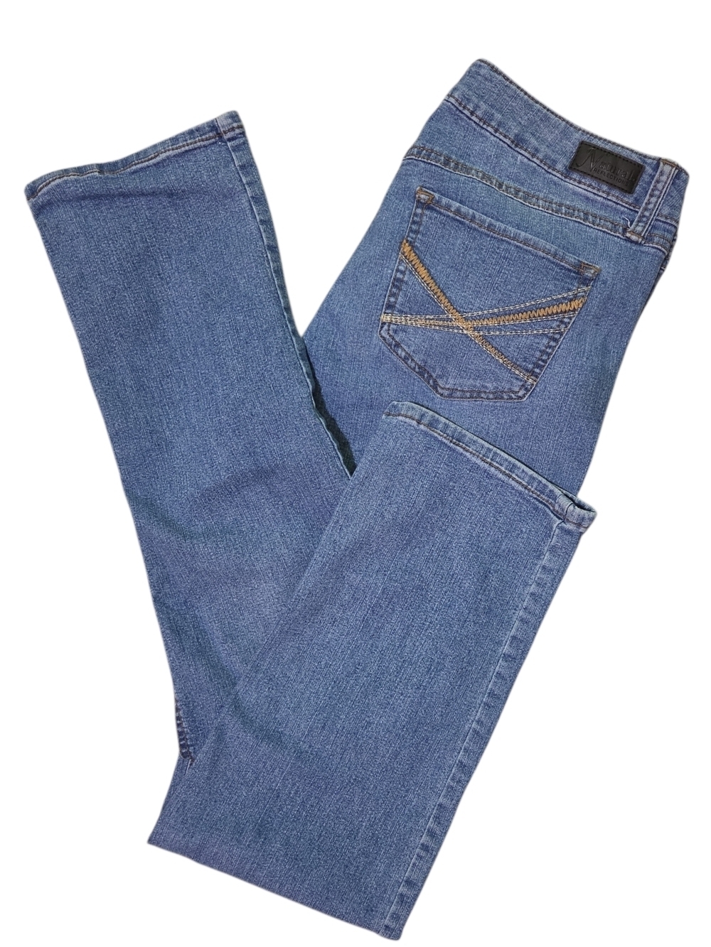 Natural Reflections Women's Straight Leg Jeans - Medium Blue